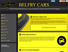 Tablet Screenshot of belfrycars.com